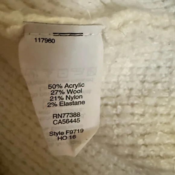 Madewell Cream Mock Turtleneck Sweater - Picture 4 of 5